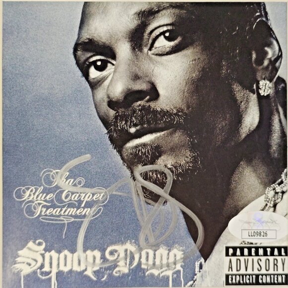 Snoop Dogg Signed Tha Blue Carpet Treatment CD Framed Wall Display JSA Autograph - Picture 2 of 5
